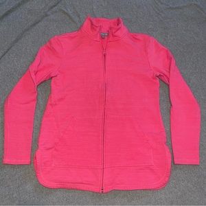T by Talbots Long Sleeve Full Zip Sweatshirt Pink Women’s Small